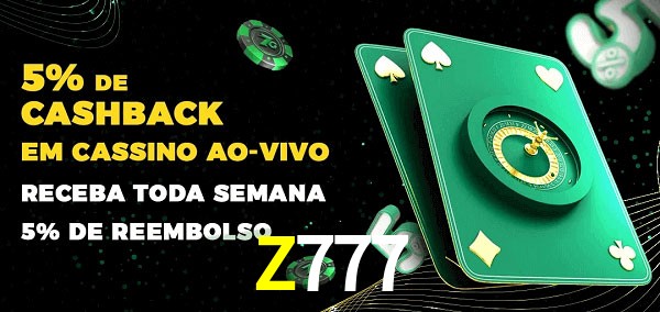 Promoções do cassino ao Vivo Z777